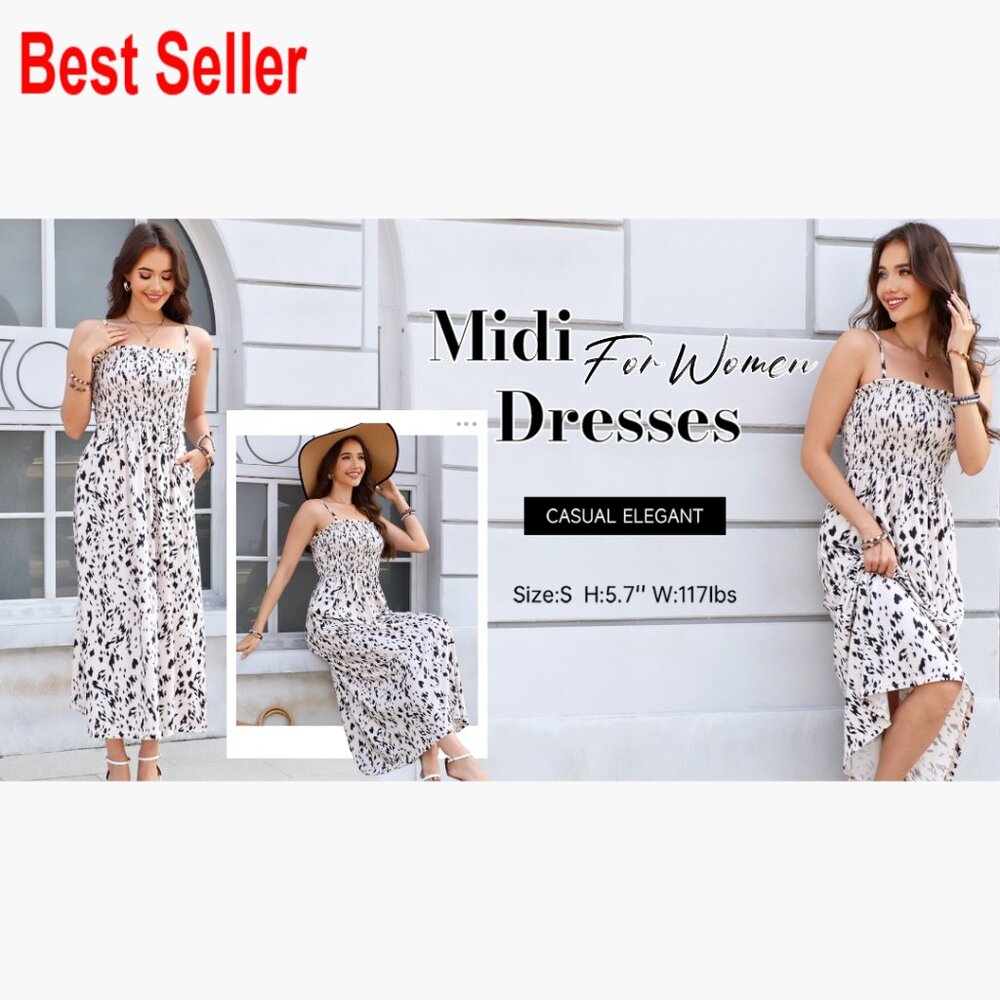 Polyester Spandex Spaghetti Strap Maxi Dress with… - image 7